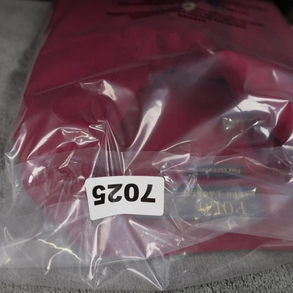 Polo Ralph Lauren Mens XL Pima Soft Touch‎ Polo Shirt Burgundy Red Short Sleeve